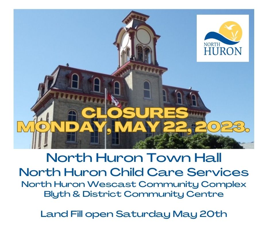 List of holiday closures for Monday May 22